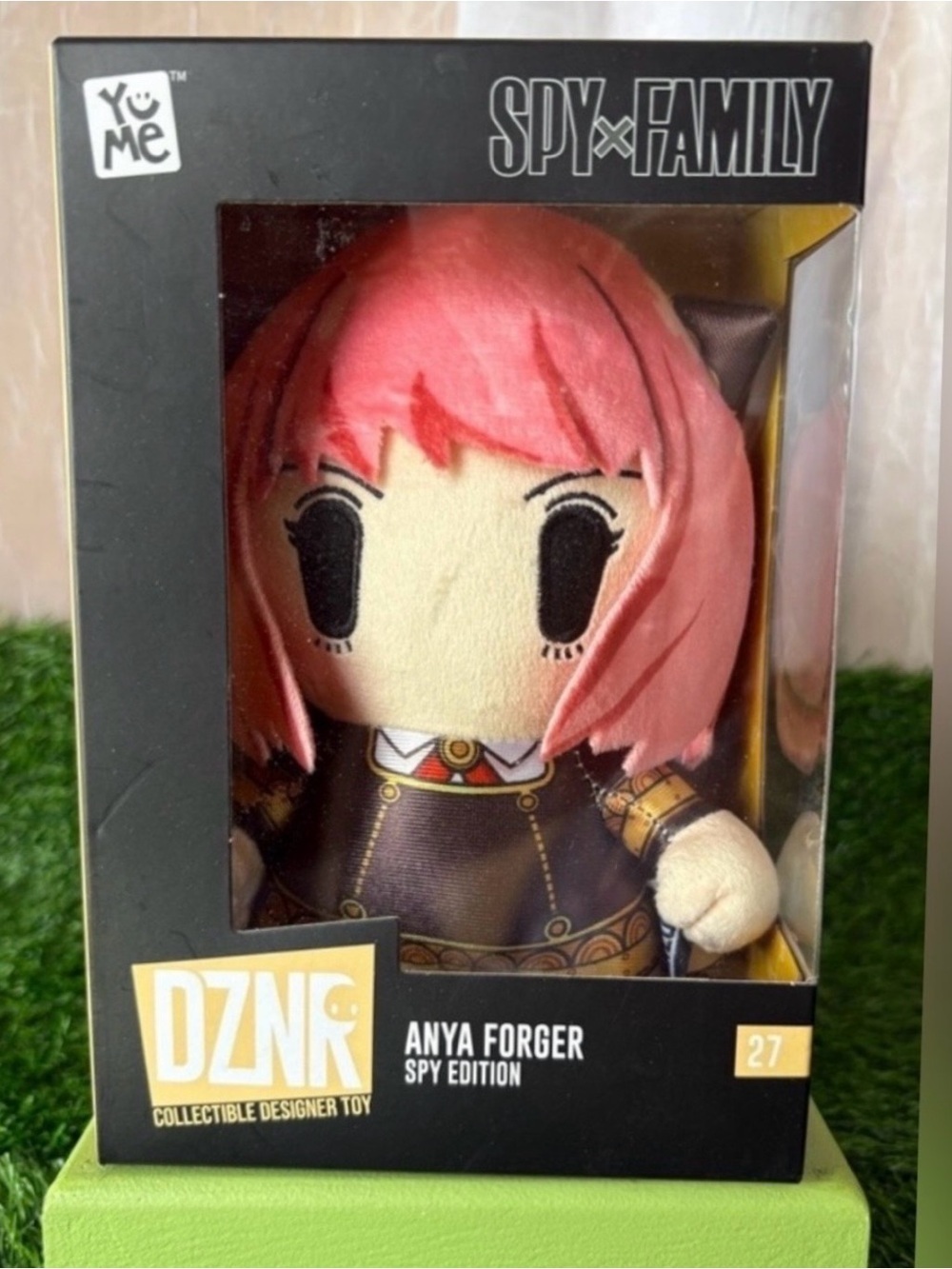 YuMe DZNR Plush Toy of Anya Forger Spy Edition-DZNR Collectible Designer Toy-NIB